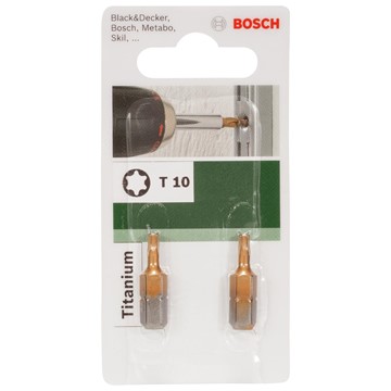Bosch BITS T10 25MM 1/4 TITAN 2ST