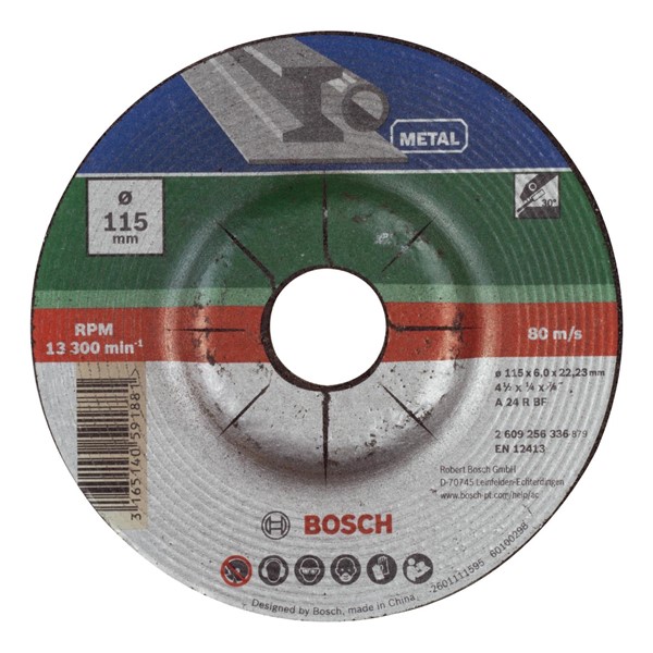 Bosch SLIPSKIVA METALL 115X6MM BÖJD GL
