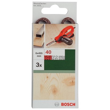 Bosch SLIPBAND 6X451MM RW K40 3ST U/HÅL