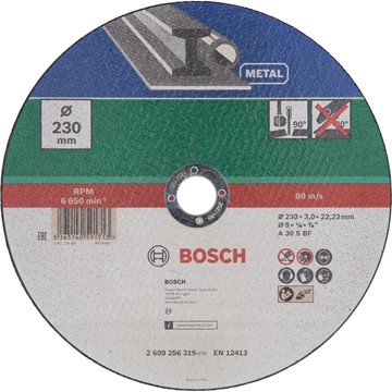 Bosch KAPSKIVA METALL 230X3,0MM RAK