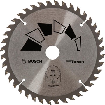 Bosch CIRKELSÅGKLINGA 150X2,2X20/16MM 40T STD