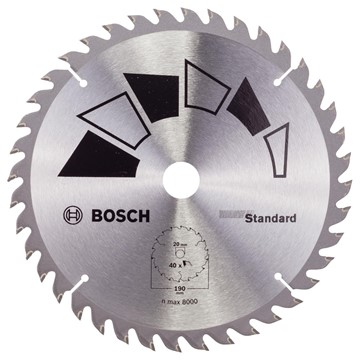 Bosch CIRKELSÅGKLINGA 190X2,2X20/16MM T40 STD