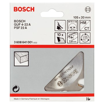 Bosch SKIVFRÄS 10T 105X28MM