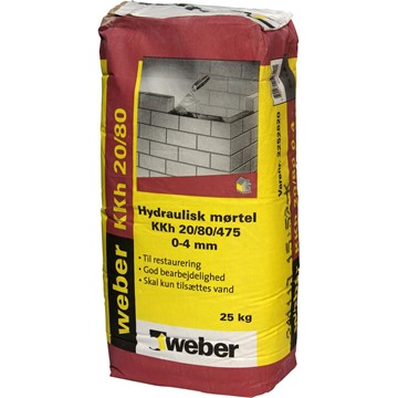 Weber WEBER KKH 20/80/475 0-4 MM HYDRAULISKT PUTS- OCH MURBRUK 25 KG