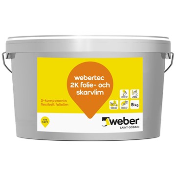 Weber TEC 2K FOLIE- OCH SKARVLIM VIT