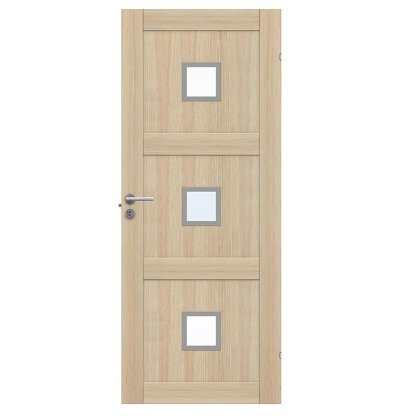 SWEDOOR DÖRRBLAD UNIQUE 03L GWA 320 VITPIGMENT EK 725X1940MM KLGL