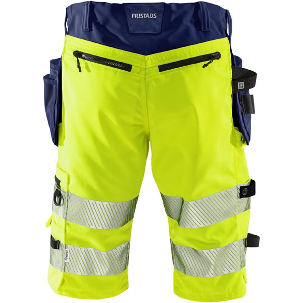 Fristads SHORTS VARSEL KL 1 2509 PLU VARSELGUL/MARINBLÅ STL C54