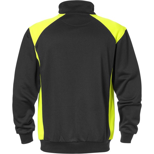 Fristads SWEATSHIRT 7048 SHV SVART/VARSELGUL STL M