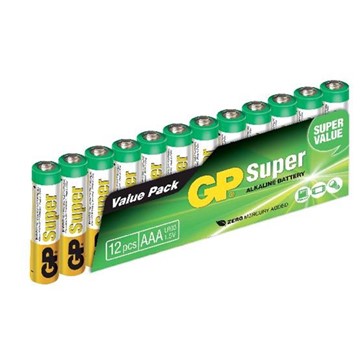 GPbatteries BATTERI LR03/AAA SUPER 12ST