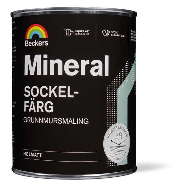 Beckers SOCKELFÄRG MINERAL VIT/BAS A 0,9L