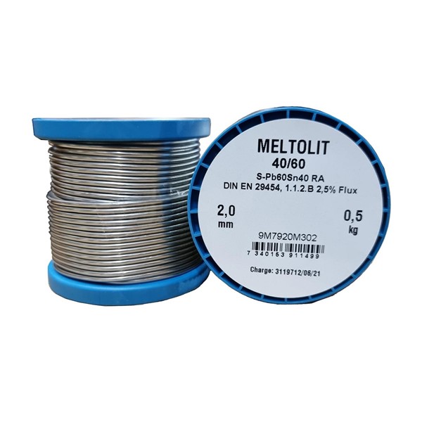 Meltolit LÖDTRÅD MELTOLIT PB60SN40 RA 2,0MM 500G