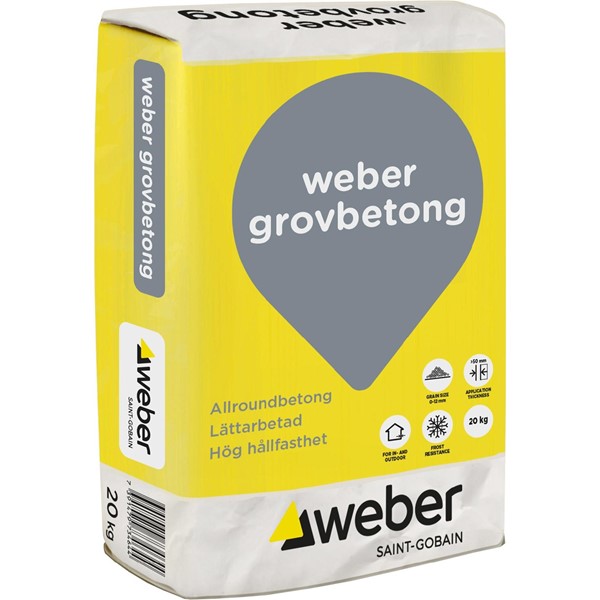 Weber GROVBETONG C32/40 20 KG 48 ST/PALL