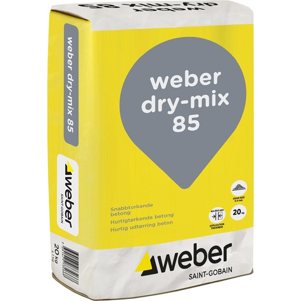 Weber DRY-MIX 85 SNABBTORKANDE BETONG 20 KG