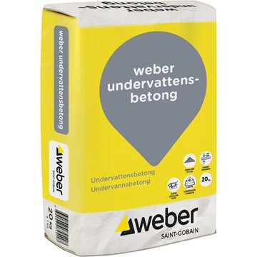 Weber UNDERVATTENSBETONG C40/50 0-4MM ANL 20 KG