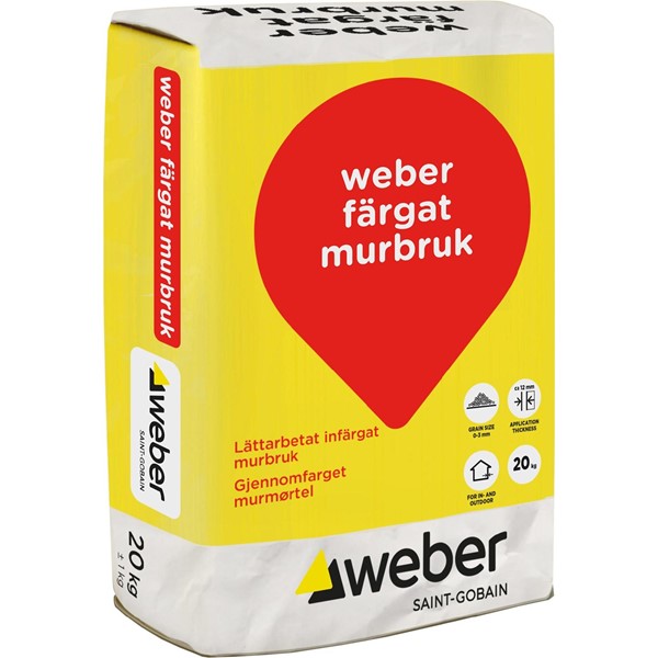 Weber FÄRGAT MURBRUK M1 PG2 20 KG