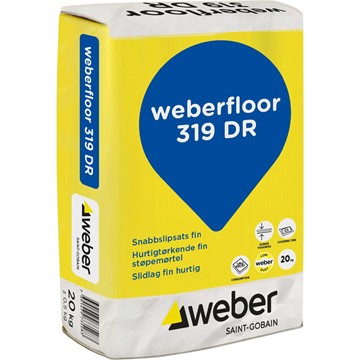 Weber SNABBSLIPSATS FLOOR 319 DR FIN 48X20KG