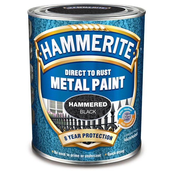 Hammerite METALLFÄRG HAMMER EFFECT BLACK HAMMERITE 0,75L