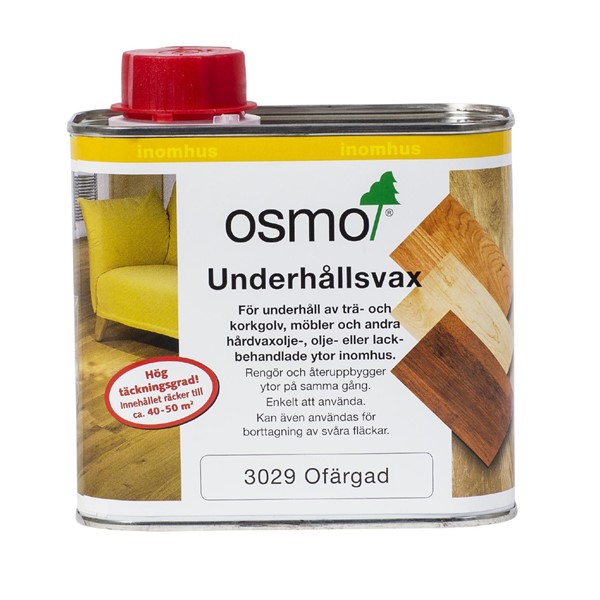 Osmo UNDERHÅLLSVAX 3029 OSMO OFÄRGAD 0,5L