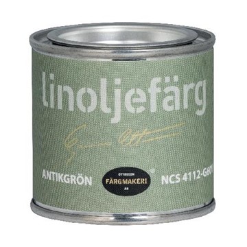 Ottosson Färgmakeri LINOLJEFÄRG ANTIKGRÖN 0,1 L