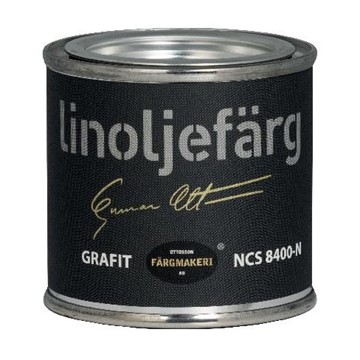 Ottosson Färgmakeri LINOLJEFÄRG GRAFIT 0,1L
