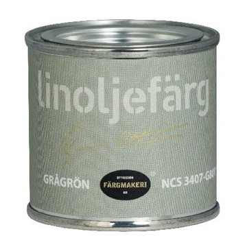 Ottosson Färgmakeri LINOLJEFÄRG GRÅGRÖN 0,1L