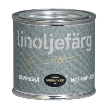 Ottosson Färgmakeri LINOLJEFÄRG SILVERGRÅ 0,1 L
