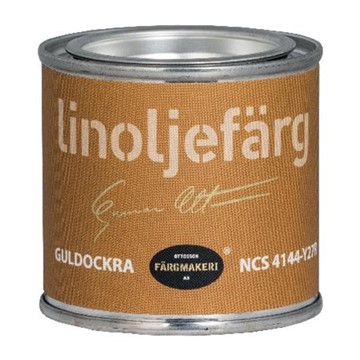 Ottosson Färgmakeri LINOLJEFÄRG GULDOCKRA 0,1 L