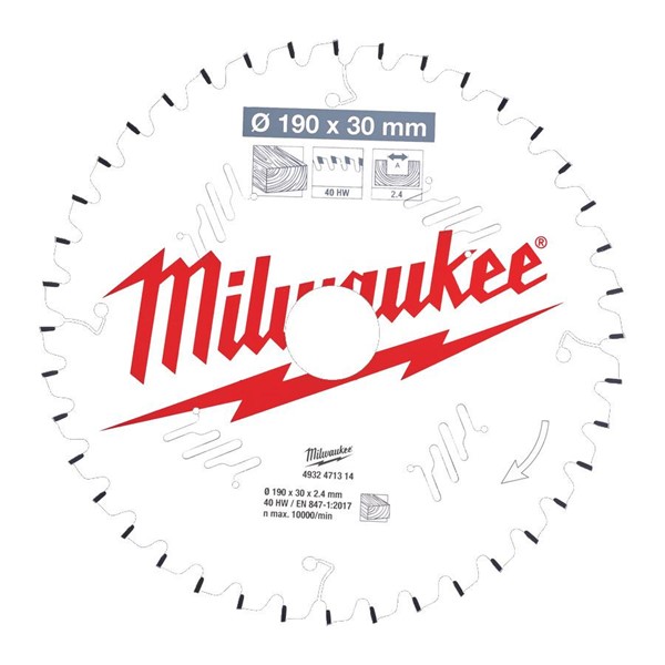Milwaukee CIRKELSÅGKLINGA MS W190X30X2,4X40