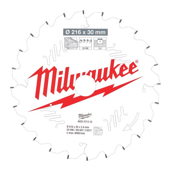 Milwaukee CIRKELSÅGKLINGA MS W216X30X2,4X24