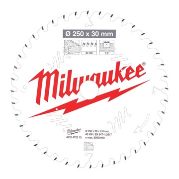 Milwaukee CIRKELSÅGKLINGA MS W250X30X2,8X40