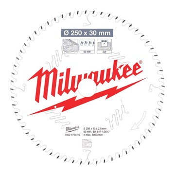 Milwaukee CIRKELSÅGKLINGA MS W250X30X2,8X60