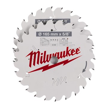 Milwaukee CIRKELSÅGKLINGA W165X24T+24T 5/8 2P
