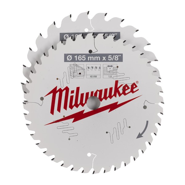 Milwaukee CIRKELSÅGKLINGA W165X24T+40T 5/8 2P