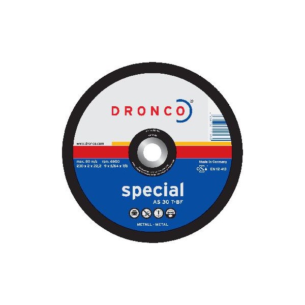 Dronco Kapskiva Metall 180x2,0x22,2