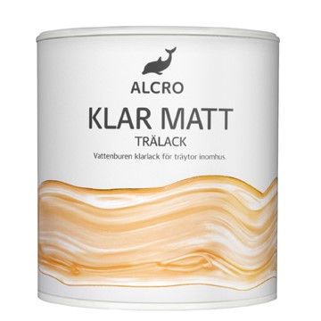 Alcro TRÄLACK KLAR MATT 0,5L