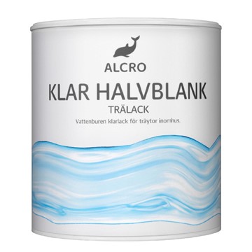 Alcro TRÄLACK KLAR HALVBLANK 0,5L
