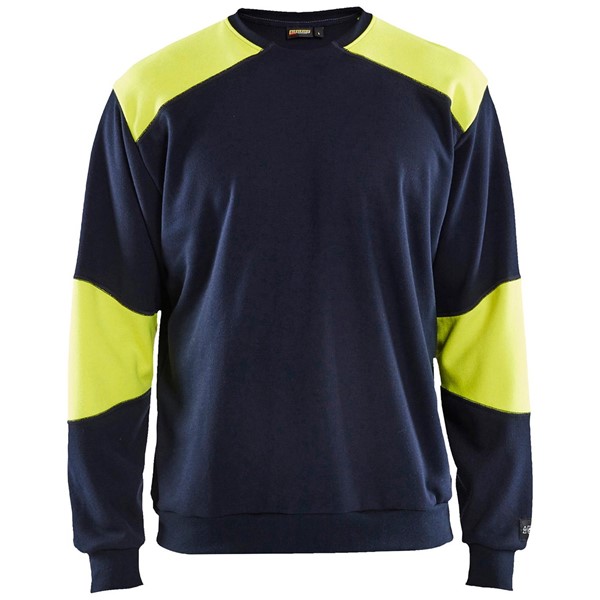 Blåkläder SWEATSHIRT 34581762 BLÅKLÄDER MARINBLÅ/VARSELGUL M