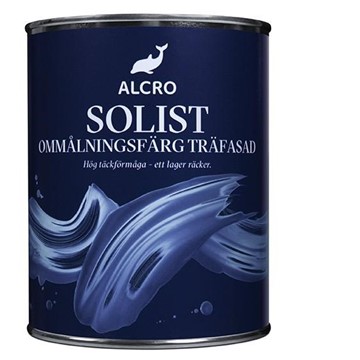 Alcro OMMÅLNINGSFÄRG SOLIST TRÄFASADBAS A 0,9L
