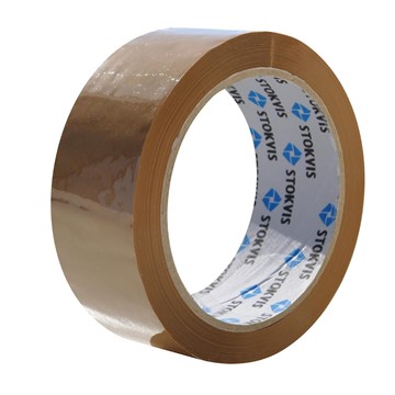 Stokvis Tapes PACKTEJP PP, BRUN, NO NOICE 50 MM X 66 M