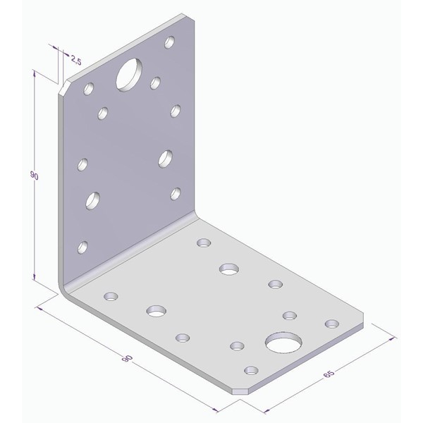 Essve VINKEL CE 90X90X65X2,5