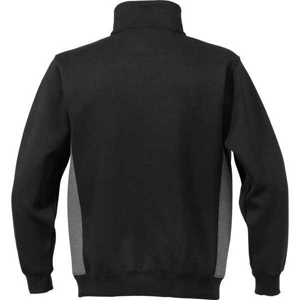 Fristads SWEATSHIRT KORT ZIP 1705 DF SVART STL L