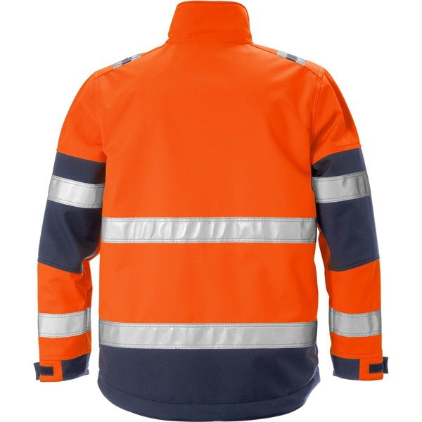 Fristads JACKA VARSEL KL 2 4083 WYH VARSELORANGE/MARIN STL 2XL