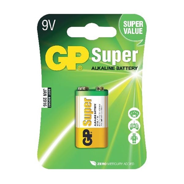 GPbatteries BATTERI GP SUPER ALKALINE 6LF22/9V