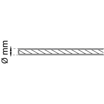 Habo WIRE GALV 5MM 10M SB