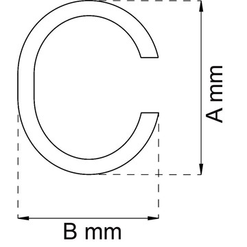 Habo BOKSTAV CONTEMPORARY SMAL L SV C SB