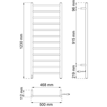 Habo HANDDUKSTORK FERN 12 P RF 1230X500MM