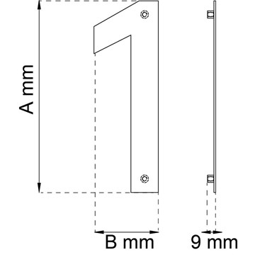 Habo SIFFRA HOME 1 SVART 210MM