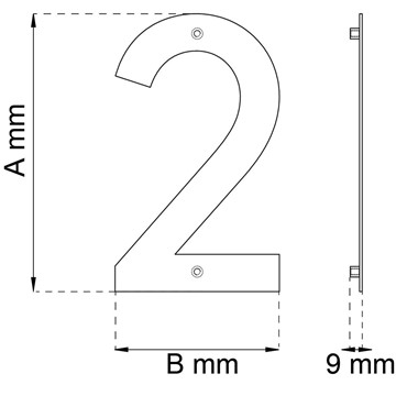 Habo SIFFRA HOME 2 SVART 210MM