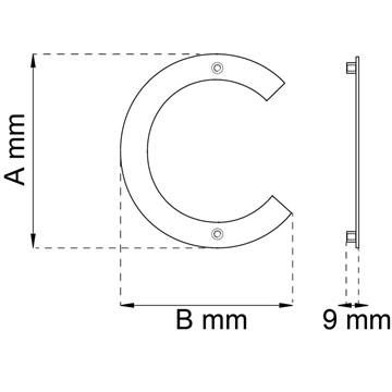 Habo BOKSTAV HOME C RF 146MM