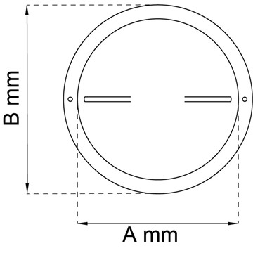 Habo TALLRIKSVENTIL 80 154 MM A LUM